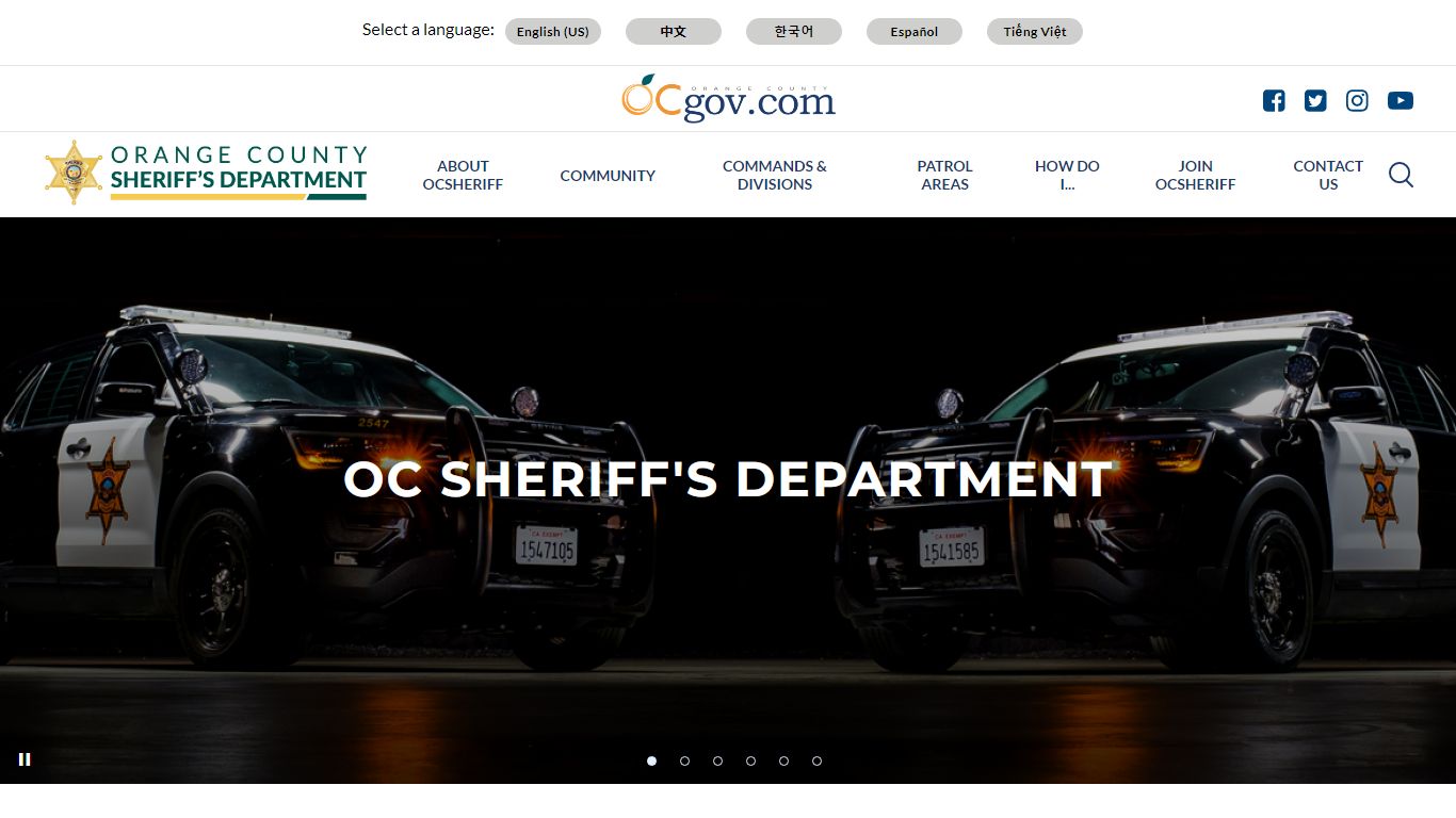 OC Sheriff's Department, CA - Orange County, California