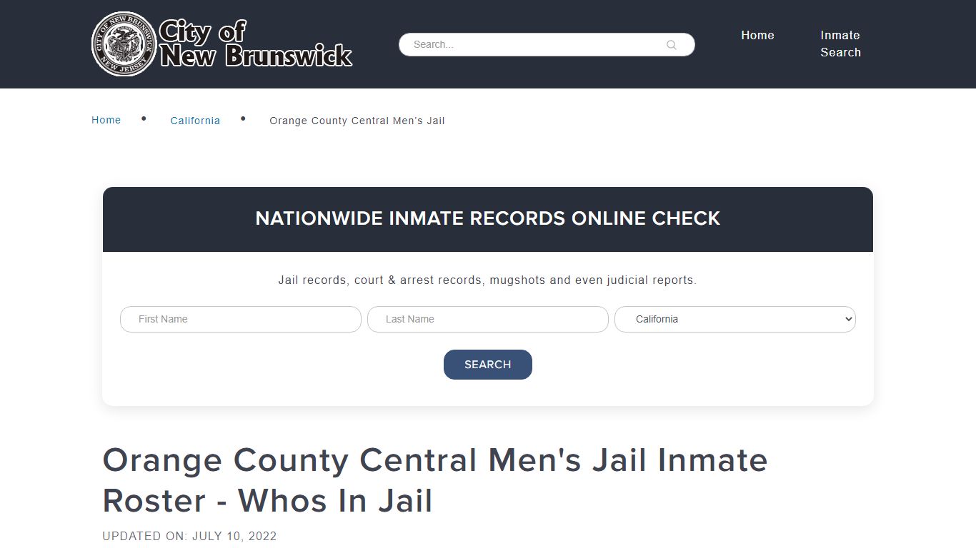 Orange County Central Men's Jail Inmate Roster - Whos In Jail